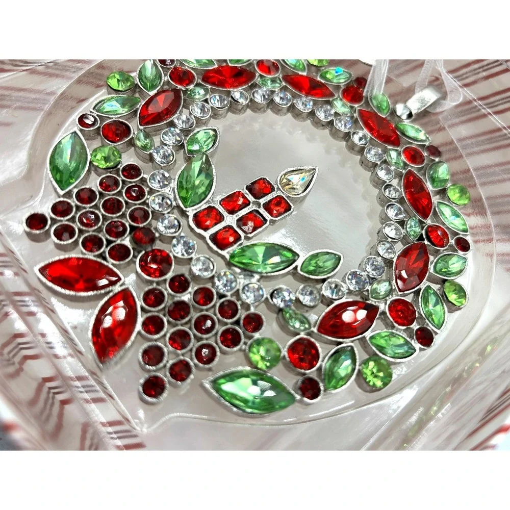 Hallmark Ornament Keepsake RADIANT WREATH 2018 Metal Rhinestones Ruth Donikowski
